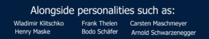 Alongside personalities